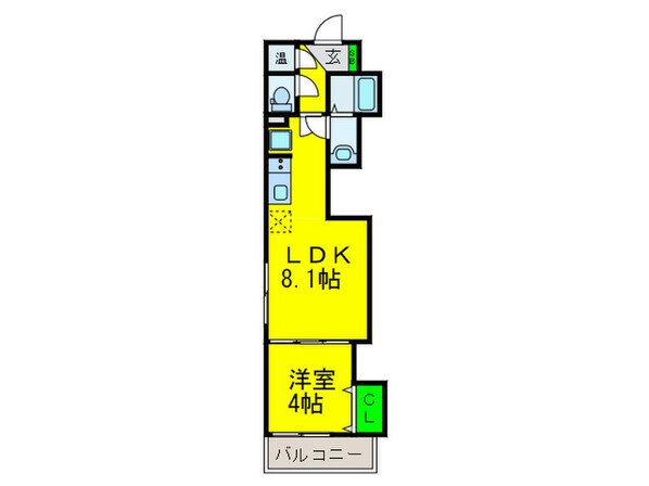 Fシルフ安立の物件間取画像